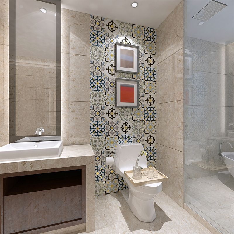 BowLift | PVC Square Peel & Stick Mosaic Tile Multi-Colors Kitchen and Bathroom Single Tile
