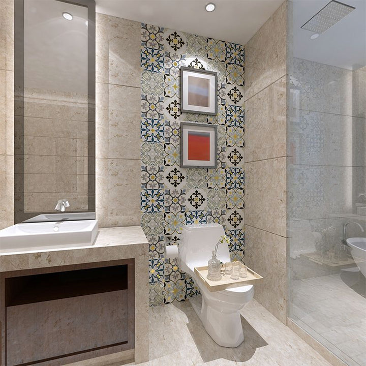 BowLift | PVC Square Peel & Stick Mosaic Tile Multi-Colors Kitchen and Bathroom Single Tile