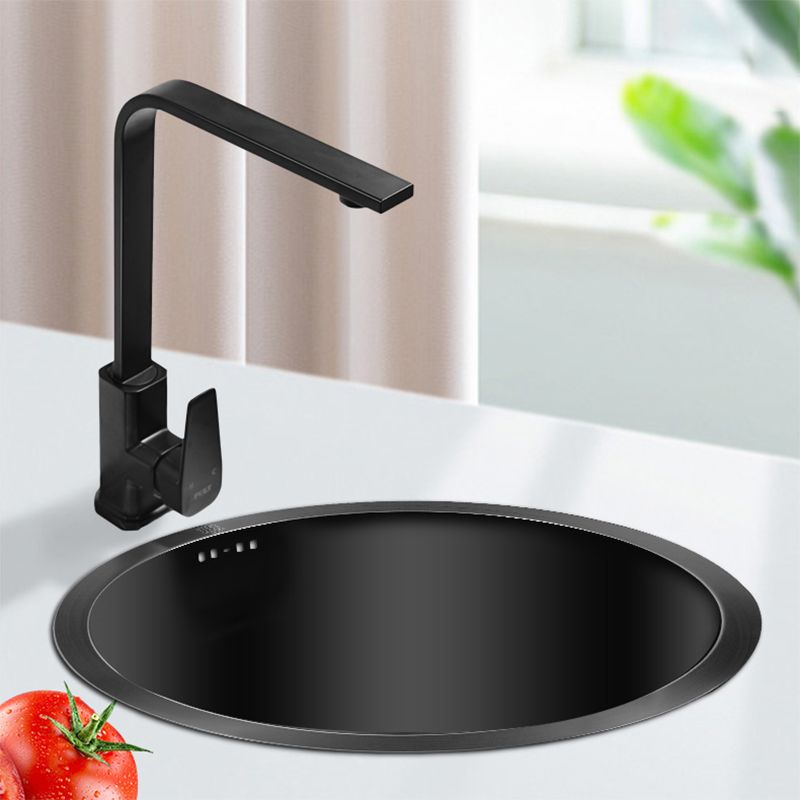 BowLift | Classic Round Wash Basin Stainless Steel Built-in Basin Non-slip Round Basin for the Kitchen