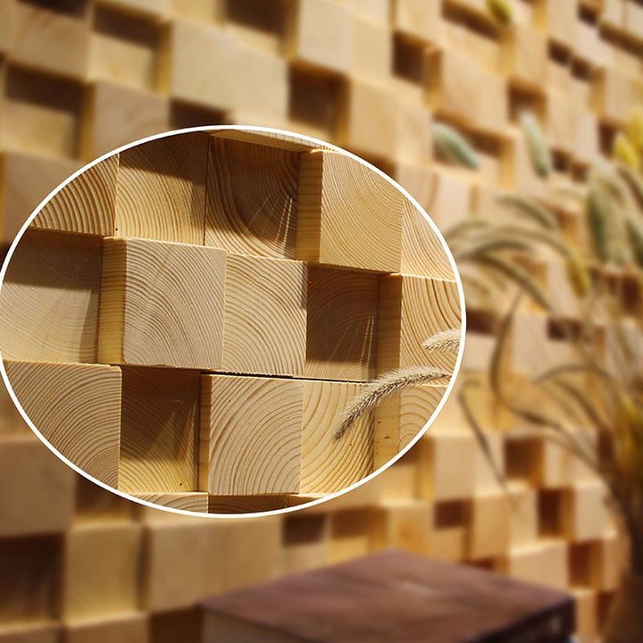 BowLift | Wood Mosaic Cladding Shiplap Glue Contemporary Interior Wall Cladding