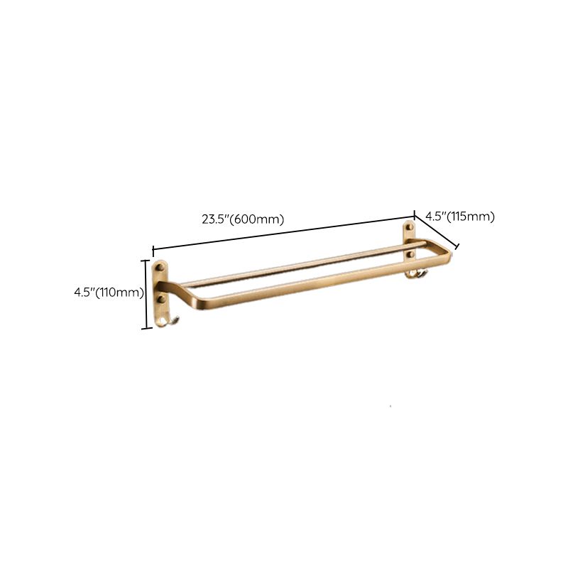 BowLift | Vintage Bronze Bathroom Accessories Set Brushed Brass Towel Rail/Paper Holder/Bath Shelf