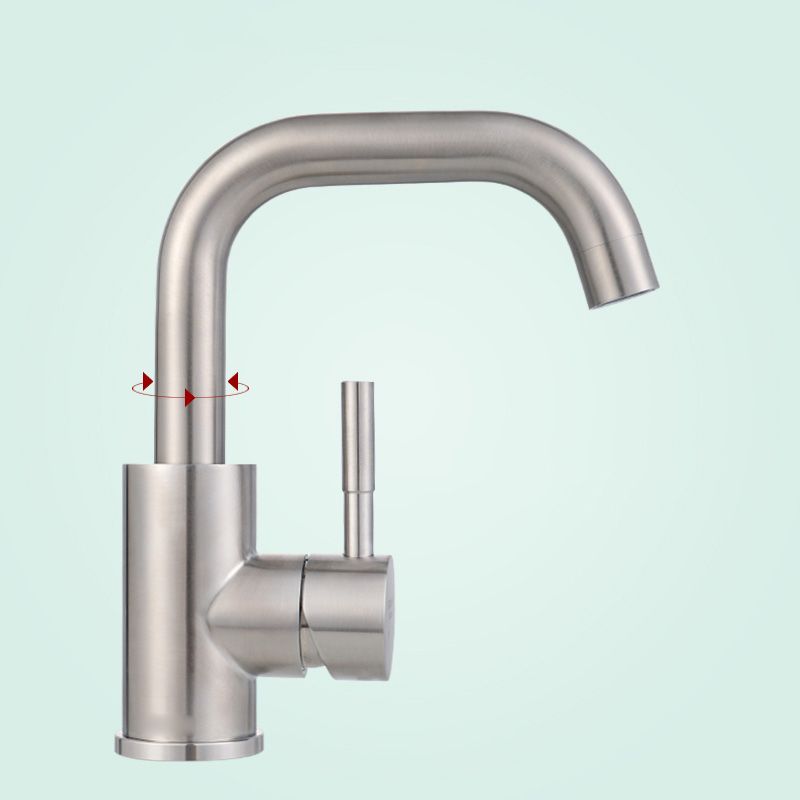 BowLift | Swivel Bathroom Faucet Contemporary Design Vessel Faucet with Stainless Steel