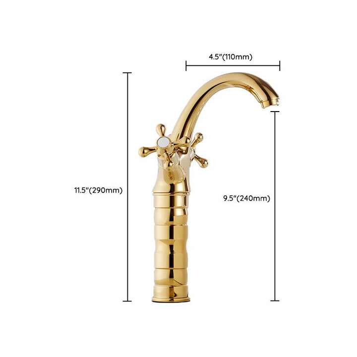 BowLift | Vintage Wide Spread Bathroom Faucet Industrial Lever Sink Faucet