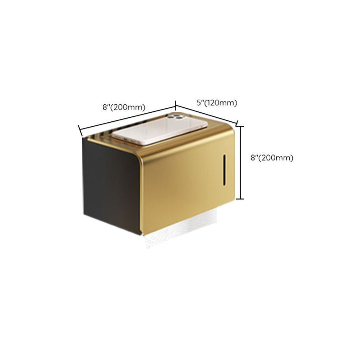 BowLift | Contemporary stainless steel bathroom accessories as a single piece or in a set in black and gold