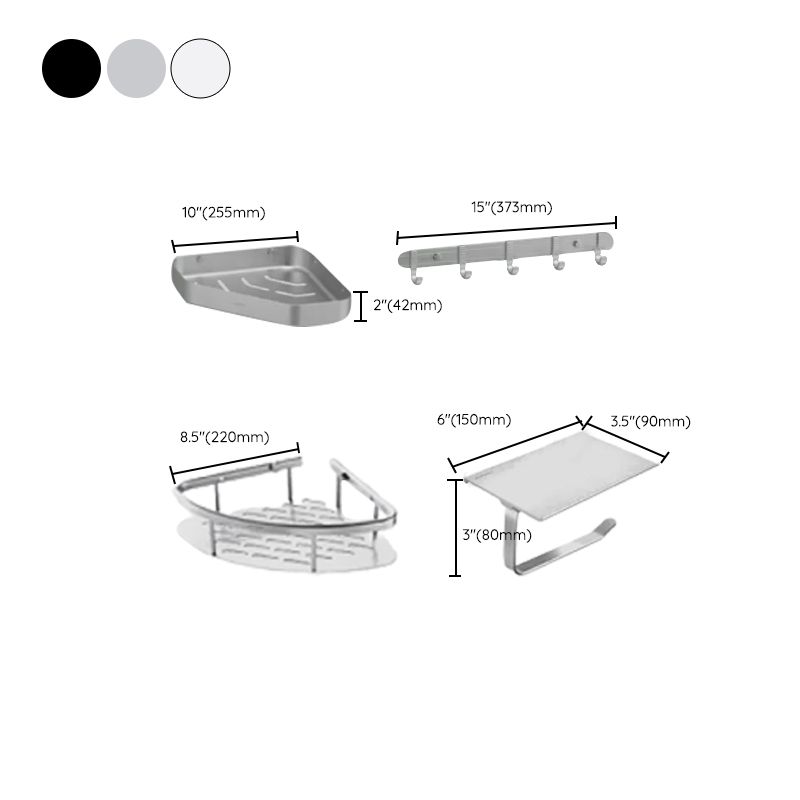 BowLift | Modern Bathroom Accessory Set Paper Holder Bathroom Shelf Bathroom Hardware Set
