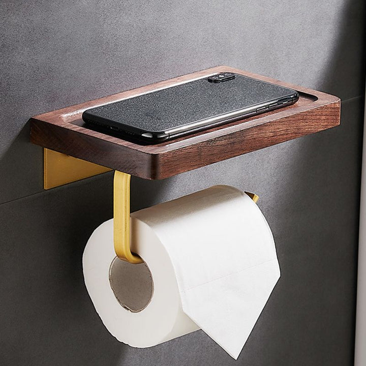 BowLift | Traditional Bathroom Accessories Set Bathroom Shelf Paper Holder Gold Bathroom Set
