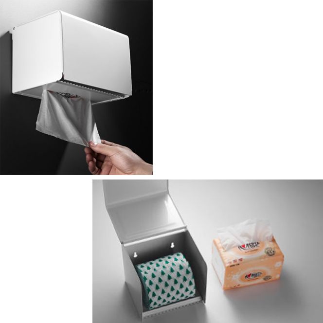 BowLift | Aluminium Bathroom Accessories Set Modern White Bathroom Accessories Set