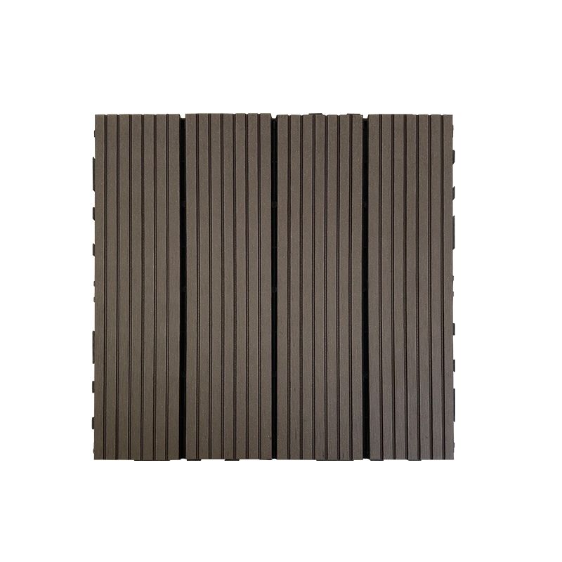 BowLift | Composite Square Patio Tiles Interlocking Striped Pattern Patio Floor Tiles