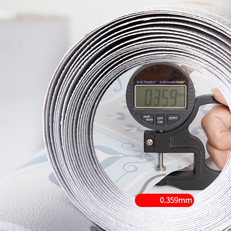 BowLift | Modern Vinyl Planks Peel and Stick Grid Print PVC Flooring for the Bathroom