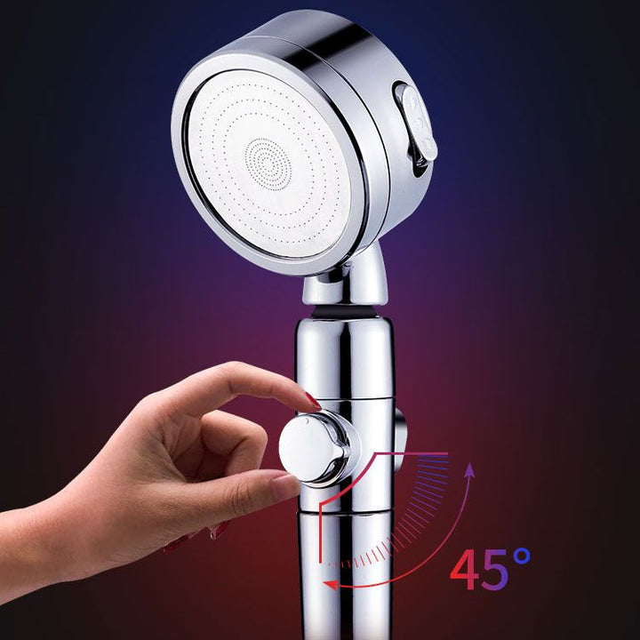BowLift | Modern Handheld Supercharged Showerhead Round 3 Settings Spray Head