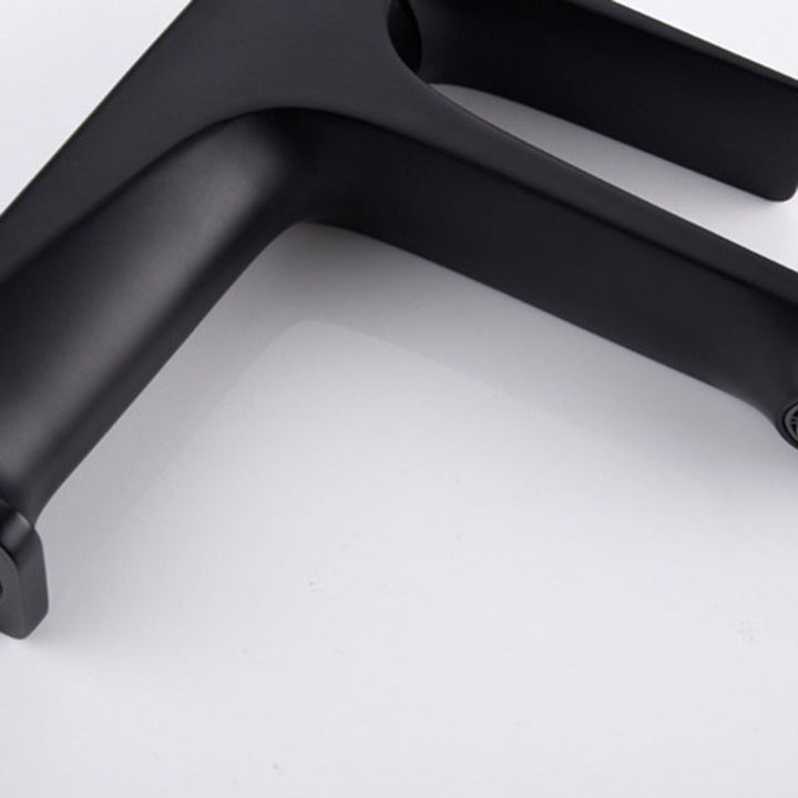 BowLift | Modern Bathroom Faucet Brass Deep Curve Lever Handle with Faucet Hose
