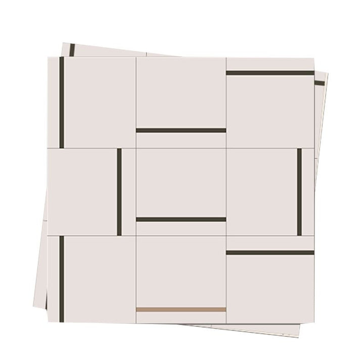 BowLift | Square Indoor Vinyl Floor Peel and Stick Line Print Vinyl Floor