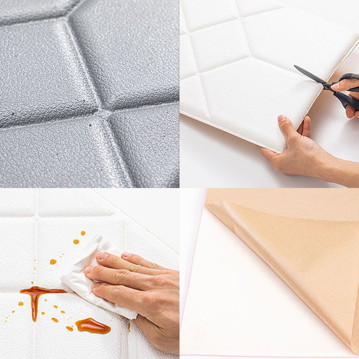 BowLift | Modern Wall Cladding Living Room Peel and Stick 3D Embossing Waterproof Wall Cladding