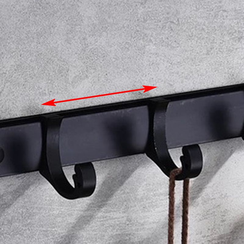 BowLift | Modern 5/6-piece bathroom accessory set with bathroom shelf/robe hooks/towel bar