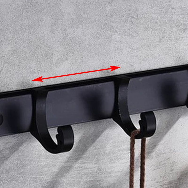 BowLift | Modern 5/6-piece bathroom accessory set with bathroom shelf/robe hooks/towel bar