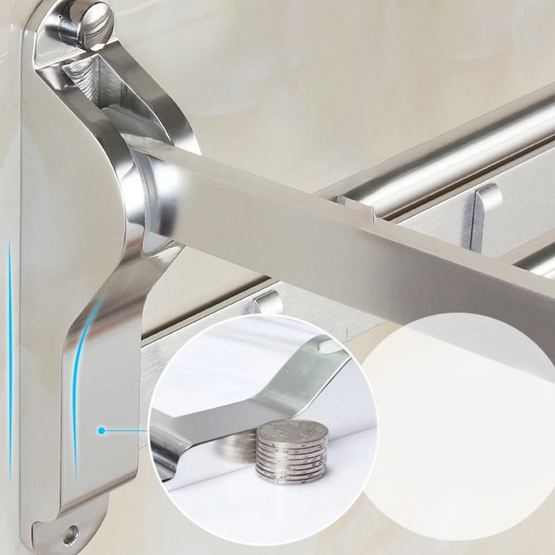 BowLift | Modern 5/6-piece bathroom accessory set with bathroom shelf/robe hooks/towel bar