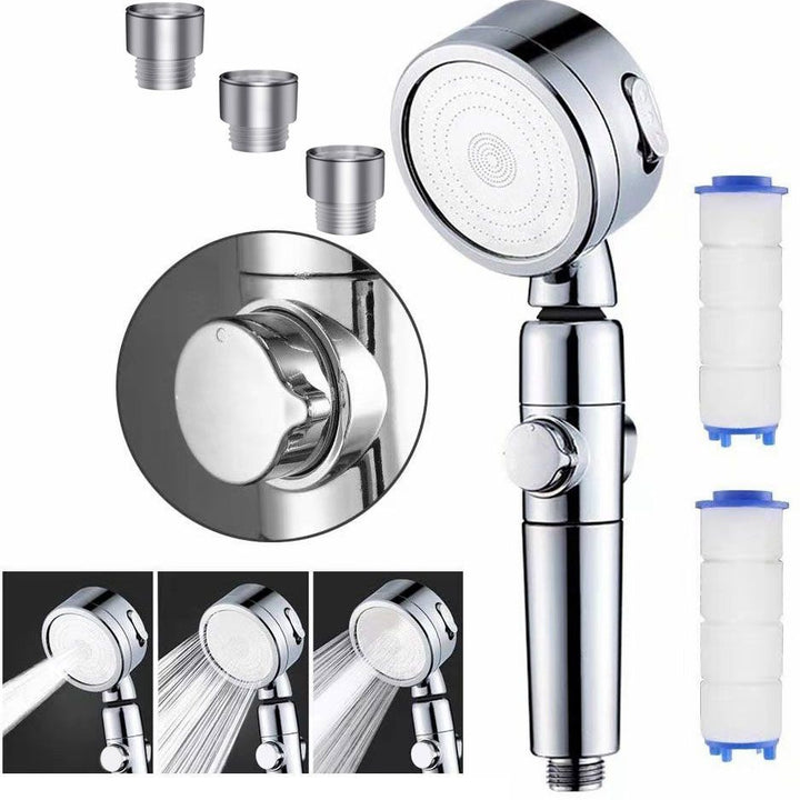 BowLift | Modern Handheld Supercharged Showerhead Round 3 Setting Spray Head