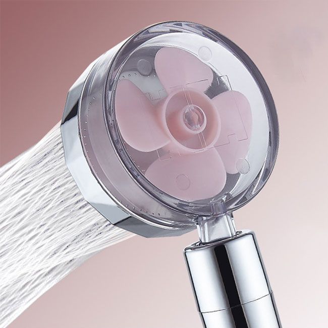 BowLift | Contemporary Shower Head Combination Handheld Shower Plastic Wall Mounted Silver Shower Head