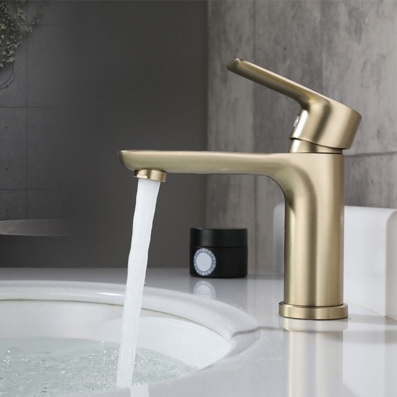 BowLift | Modern Brass Sink Faucet Single Hole Bathroom Faucet Lever Handle Tap