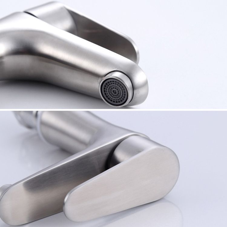 BowLift | Modern Basin Tap Monochrome Center Mount Low Arc Faucet for Bathroom