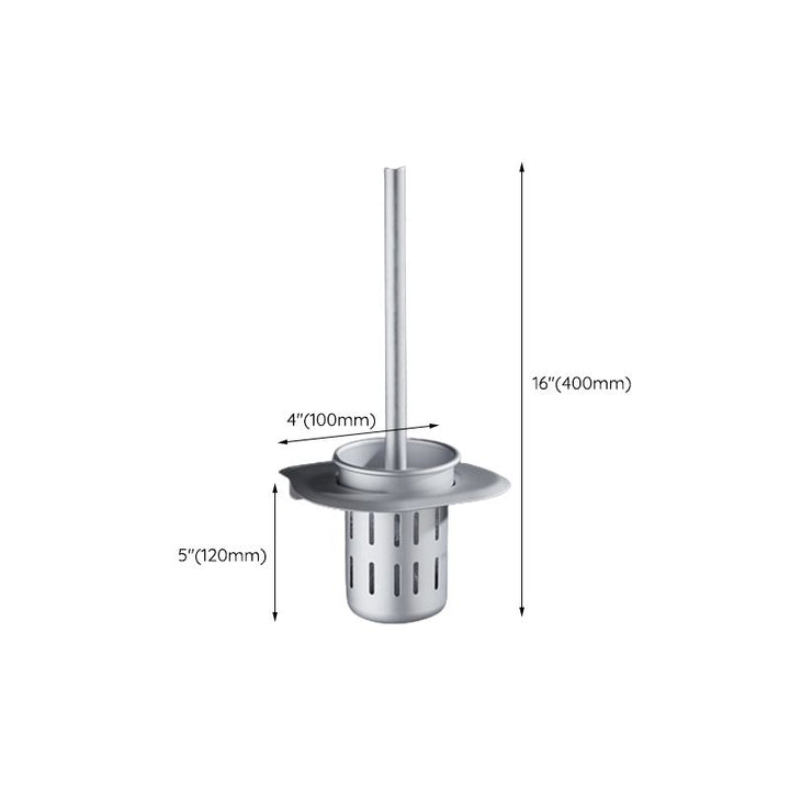 BowLift | Silver Modern Bathroom Accessory Set with Bath Shelf/Towel Rack & Bathrobe Hook