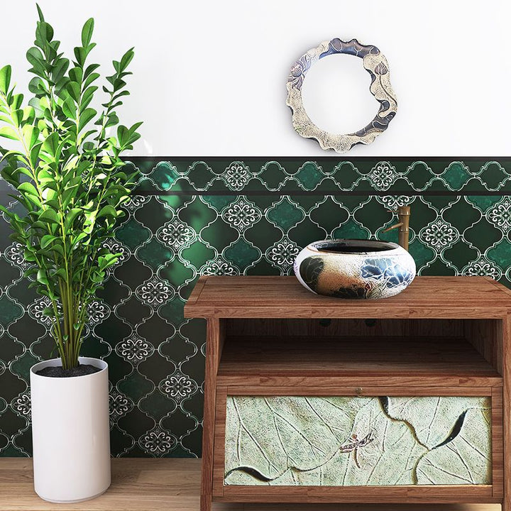 BowLift | Arabesque Peel and Stick Tiles Mosaic Tiles Self-Adhesive Backsplash