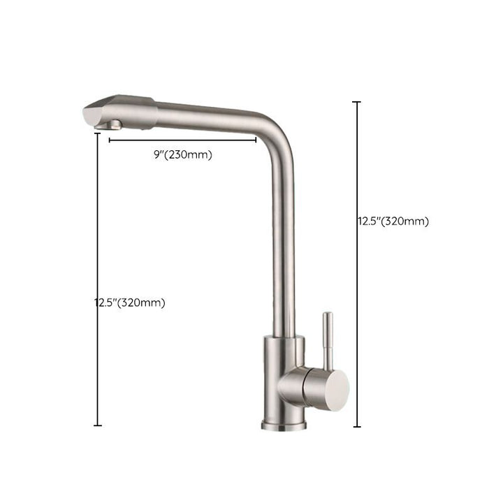 BowLift | Swivel Bathroom Faucet Contemporary Design Vessel Faucet with Stainless Steel