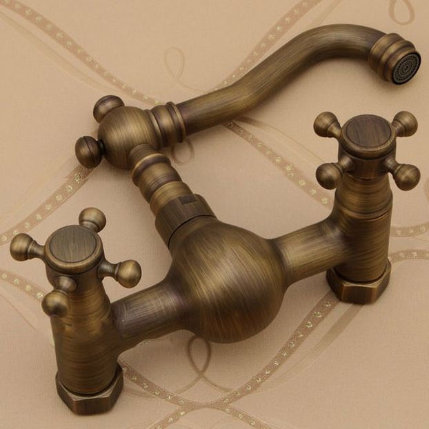 BowLift | Traditional Wall-Mounted Copper Clawfoot Bathtub Faucet Trim Low Arc Clawfoot Bathtub Faucet