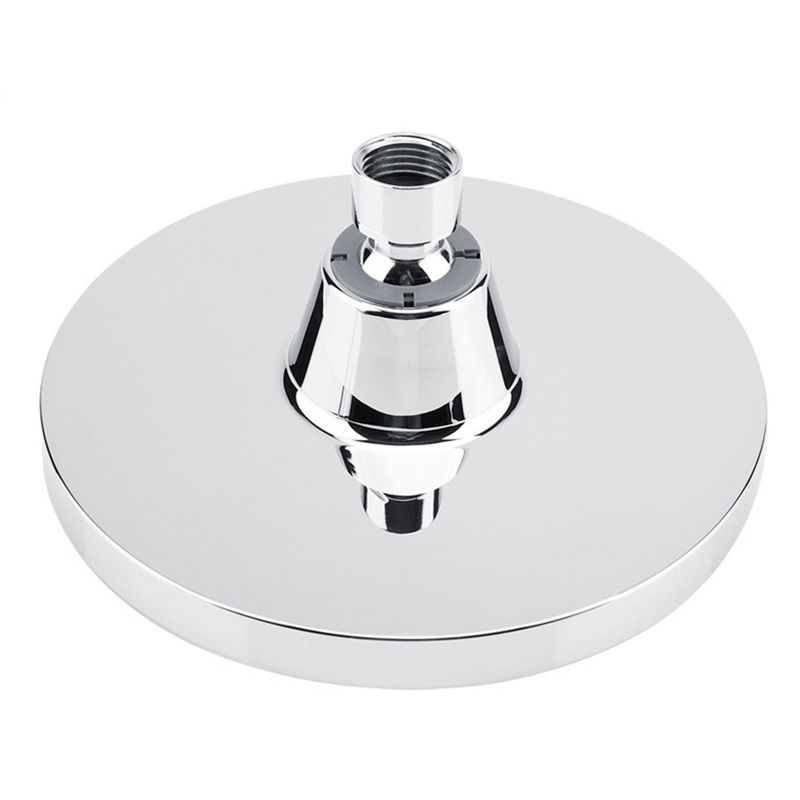 BowLift | Round Fest Showerhead Silver Single Jet Wall Mount Showerhead