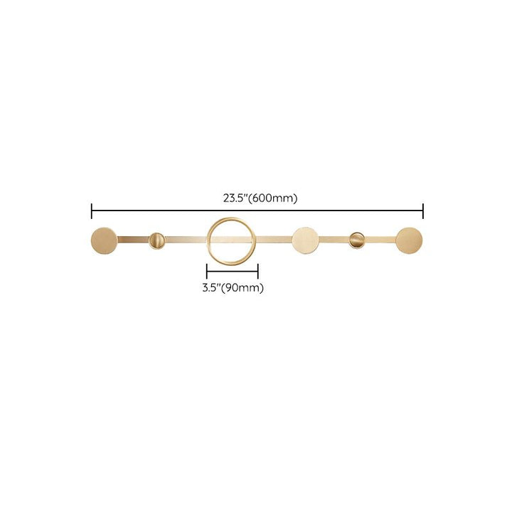 BowLift | Golden Modern 5-piece Bathroom Accessories Set Brushed Brass Towel Holder/Paper Holder