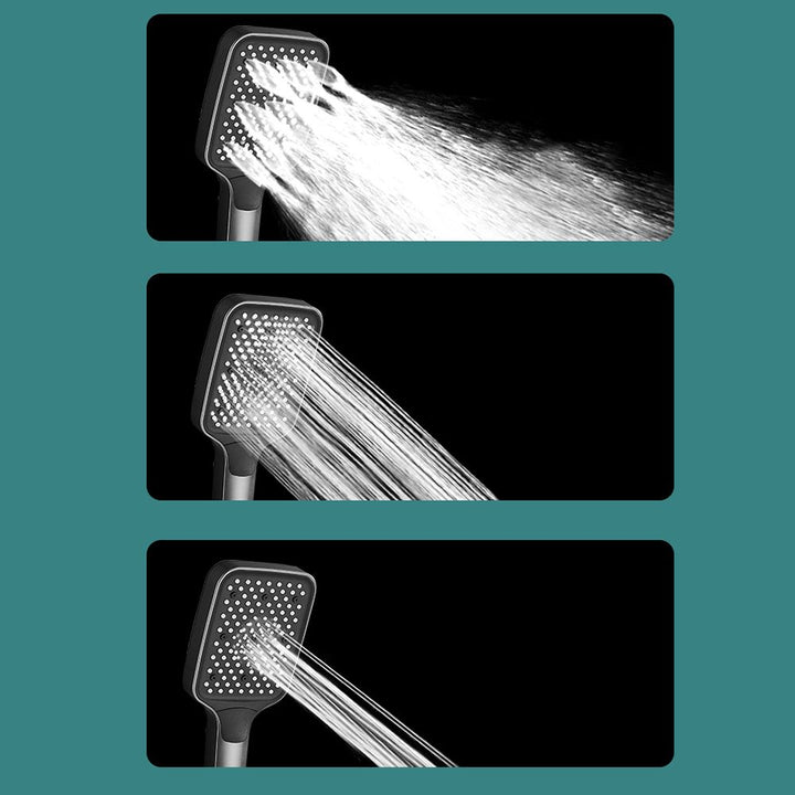 BowLift | Push-button shower system wall mounting hand shower square shower system with shower hose