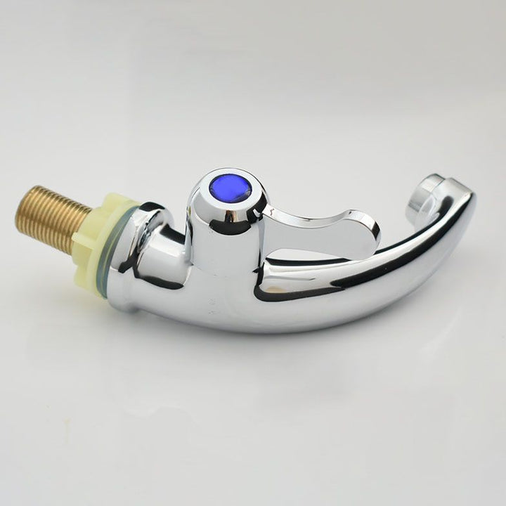 BowLift | Modern Bathroom Faucet Chrome Knob Handle with Water Hose Basin Faucet