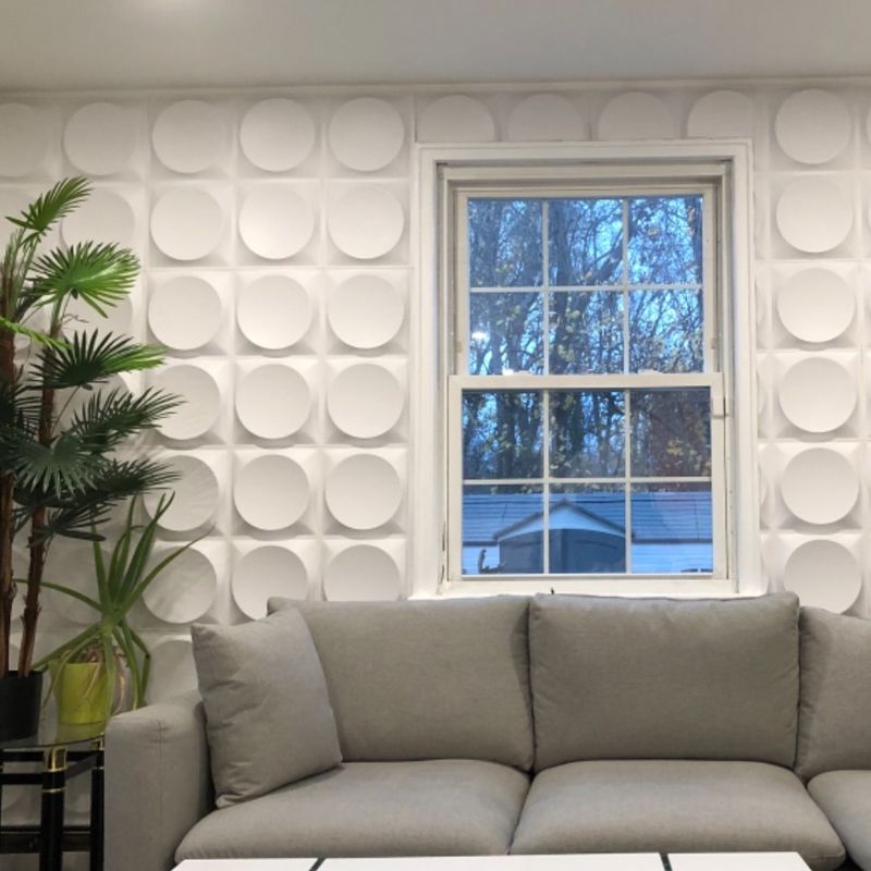 BowLift | Modern Style PVC Wall Panel Living Room Peel and Stick Wall Covering 3D Wall Covering