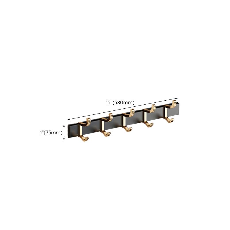 BowLift | Modernism Bathroom Accessories Hardware Set Black & Gold Bathroom Shelf/Towel Bar