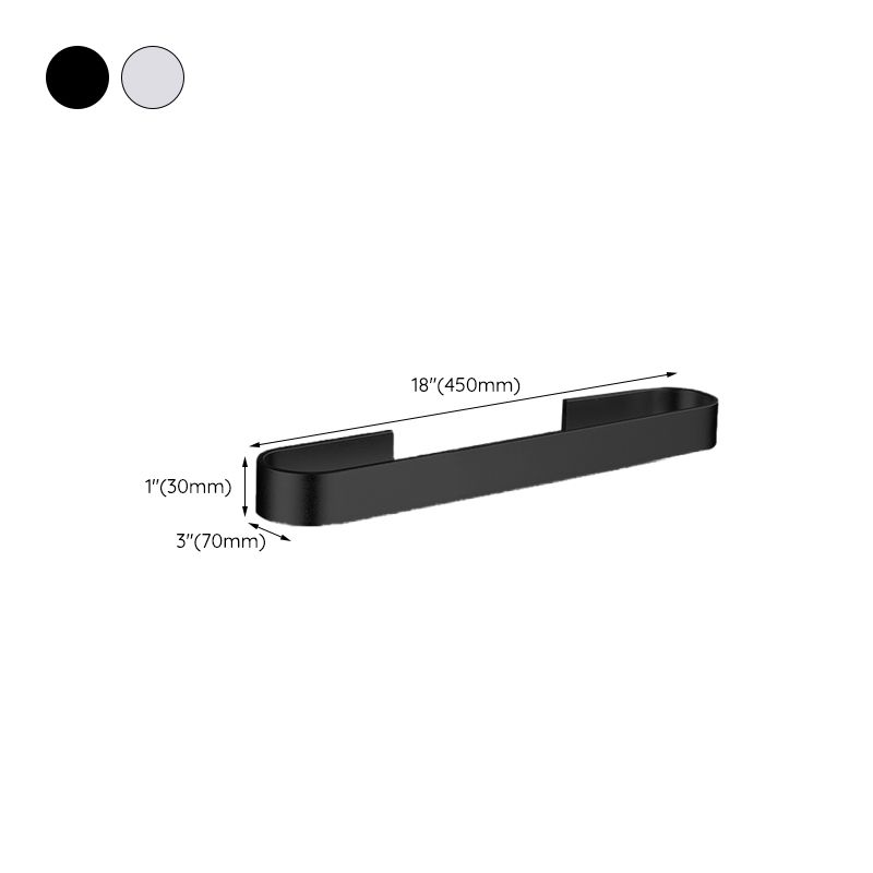 BowLift | Contemporary 2-piece bathroom accessory set aluminum stainless steel towel bar