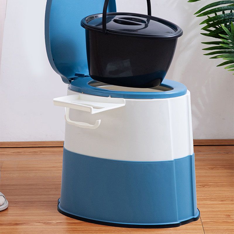 BowLift | Modern Flush Toilet Plastic Round Floor Mounted Toilet Bowl for Bathroom