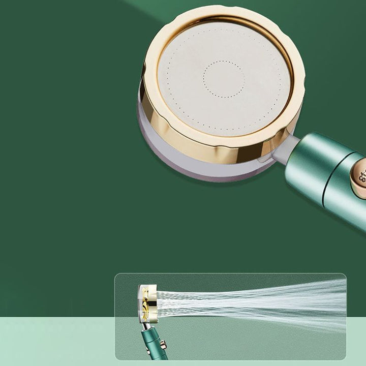 BowLift | Modern Shower Head for the Bathroom 2-Jet Massage Rain Shower Round Wall-Mounted Shower Head