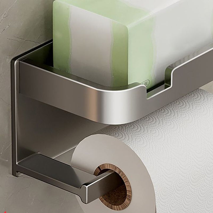 BowLift | Modern Style Aluminum Single Bathroom Accessory Set Paper Holder