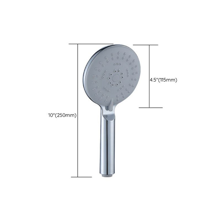 BowLift | Silver Shower Head Combo Metal Modern 5 Spray Patterns Shower Heads