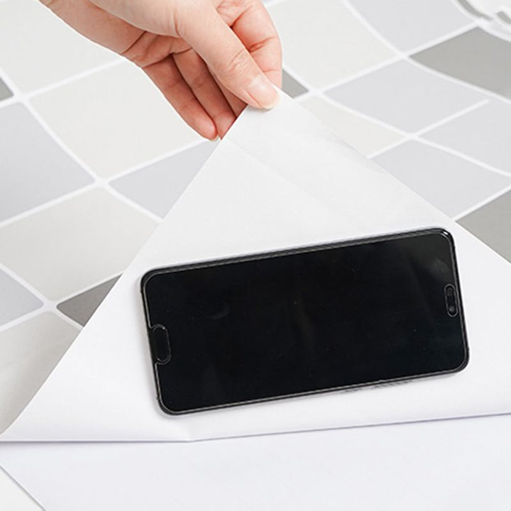 BowLift | Modern Peel & Stick Tile Plastic Grid Peel/Stick Splash Guard Tile for Shower