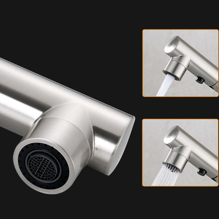 BowLift | Contemporary Vessel Faucet Pull-Out Faucet with Single Lever Handle