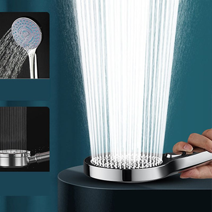 BowLift | Modern Round Hand Shower Adjustable Spray Pattern Wall Mounted Hand Shower