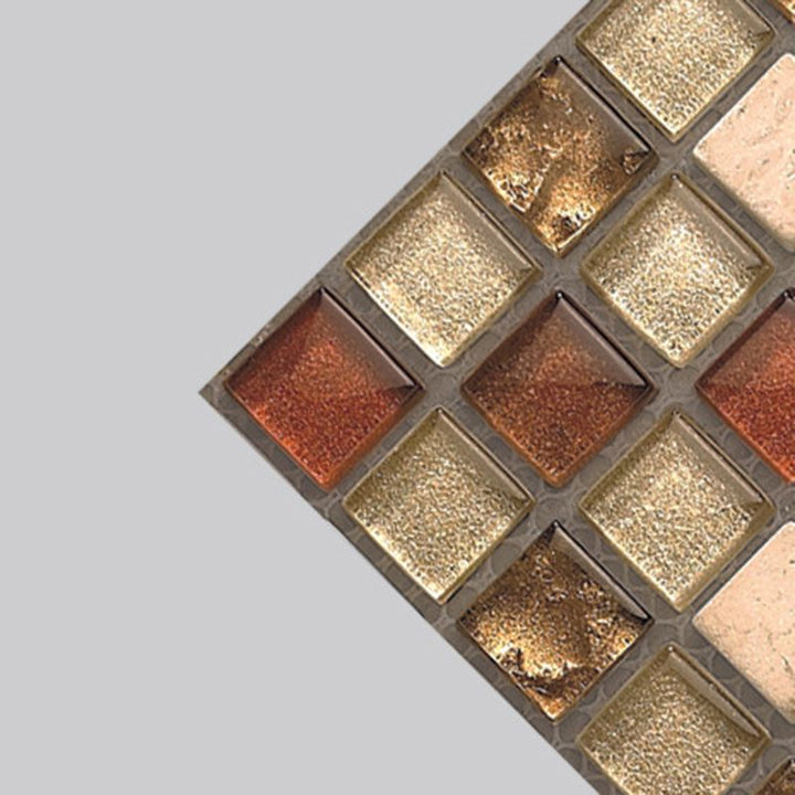 BowLift | Peel & Stick Mosaic Tiles PVC Square Stain Resistant Peel and Stick Tiles 20-Pack
