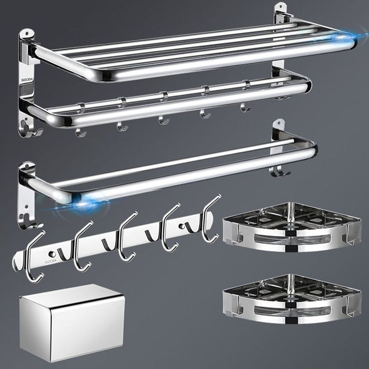 BowLift | Modern bathroom accessory set bathroom shelf towel bar bathroom accessories