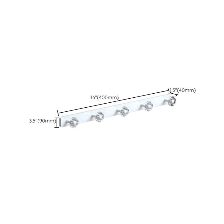 BowLift | White metal and acrylic bathroom accessories as single item or in set with bathroom shelf