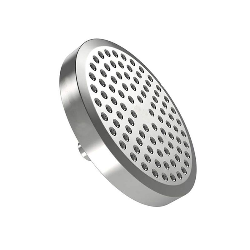 BowLift | Contemporary Fixed Shower Head Round Metal Spray Head in Silver