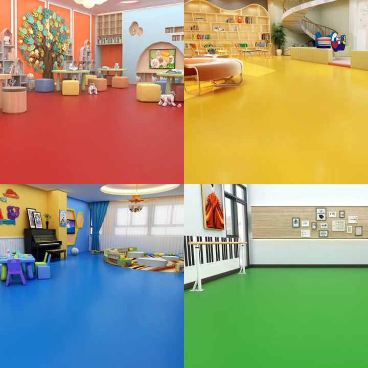 BowLift | Modern Style PVC Flooring Pure Color Fireproof Waterproof PVC Flooring