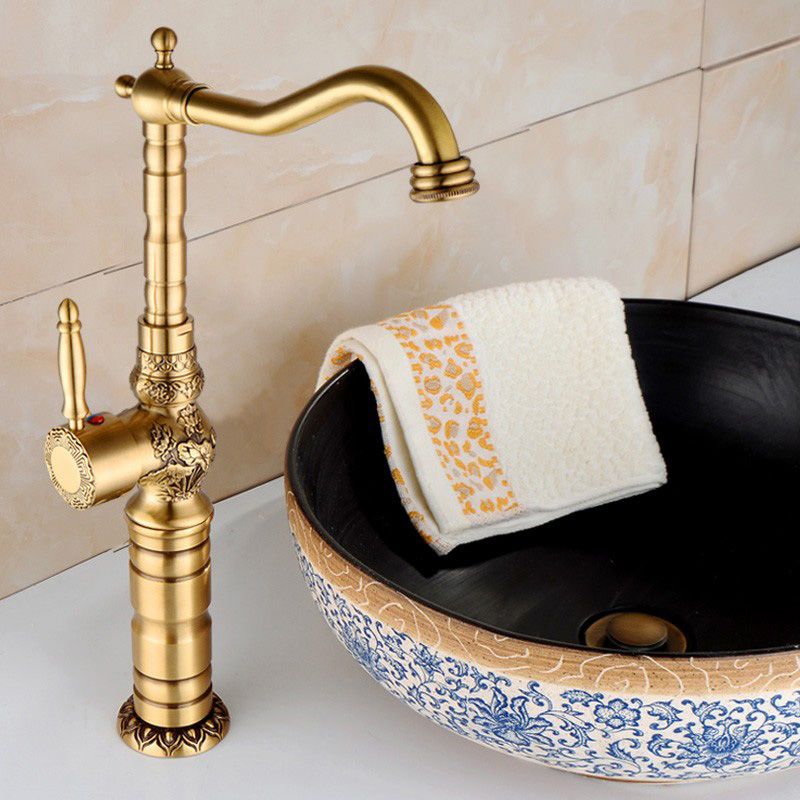 BowLift | Deck Mounted Copper Roman Tub Faucet Double Handles Roman Tub Faucet Set