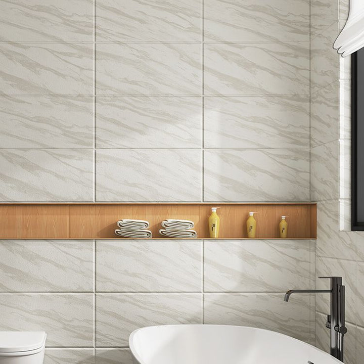 BowLift | Marbleized scratch-resistant PVC tile peel and stick tile for backsplash wall