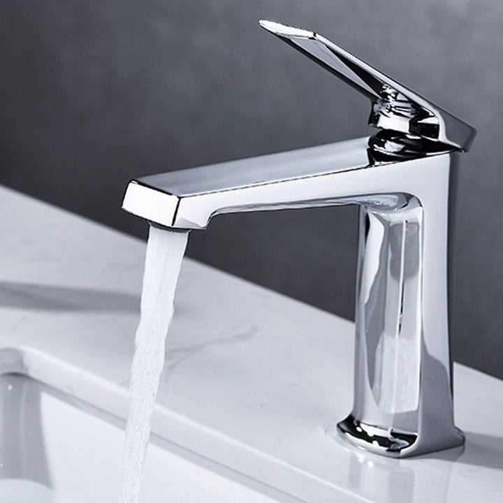 BowLift | Modern basin tap lever handle copper low arc basin tap